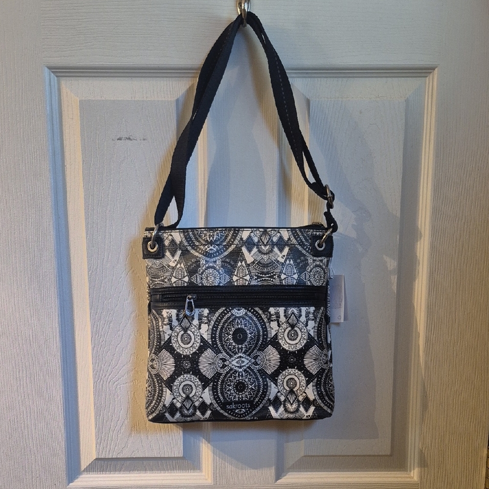 Sakroots Monochrome Crossbody Bag